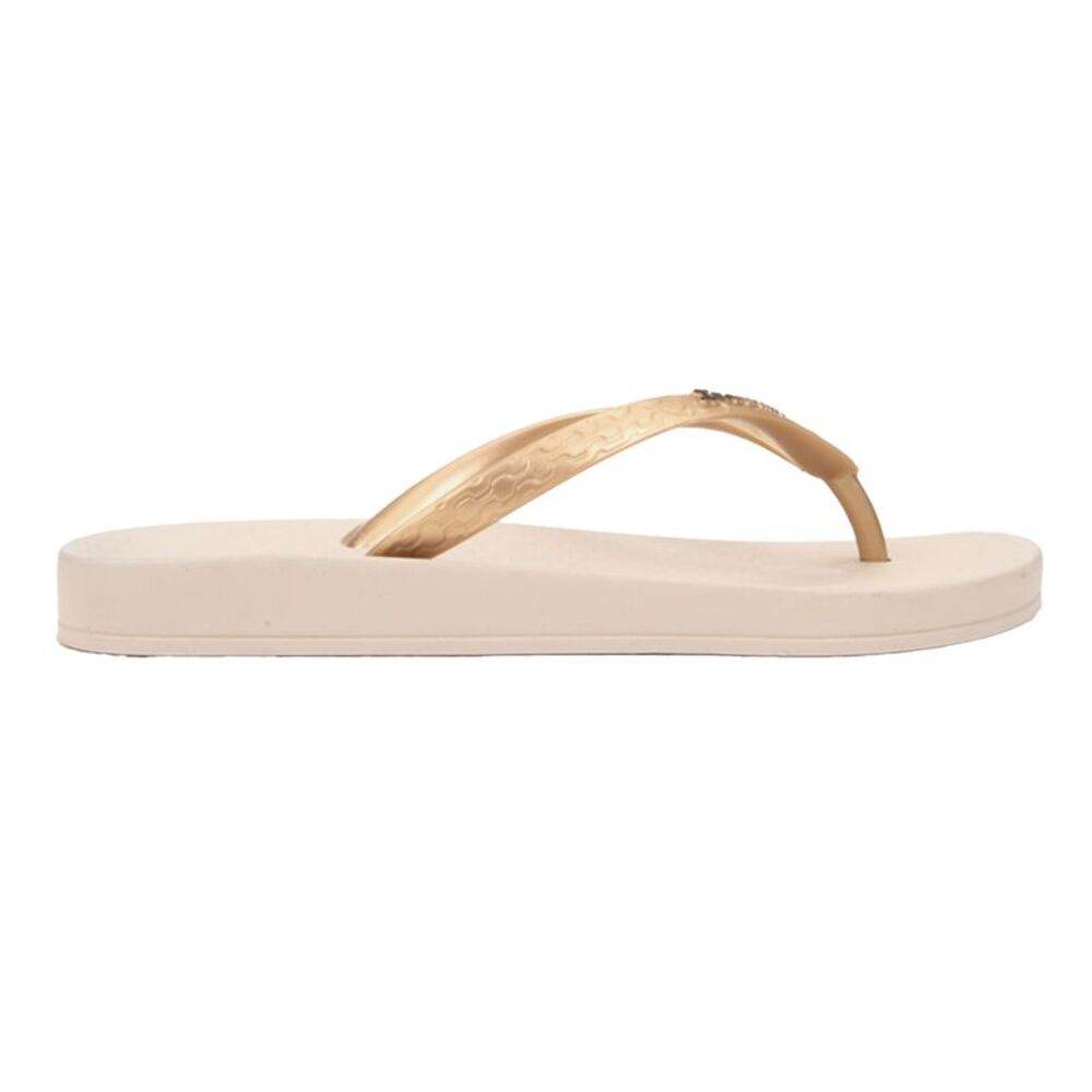 Ipanema Womens/Ladies Anatomical Moulded Footbed Flat Flip Flops / Beige